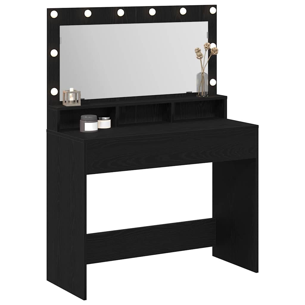 Table de Toilette Chêne noir 100 x 41 x 135 cm
