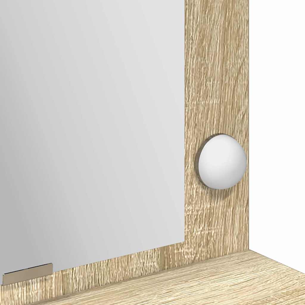 Table de Toilette avec étagère Chêne Sonoma 100 x 41 x 135 cm - XIOS