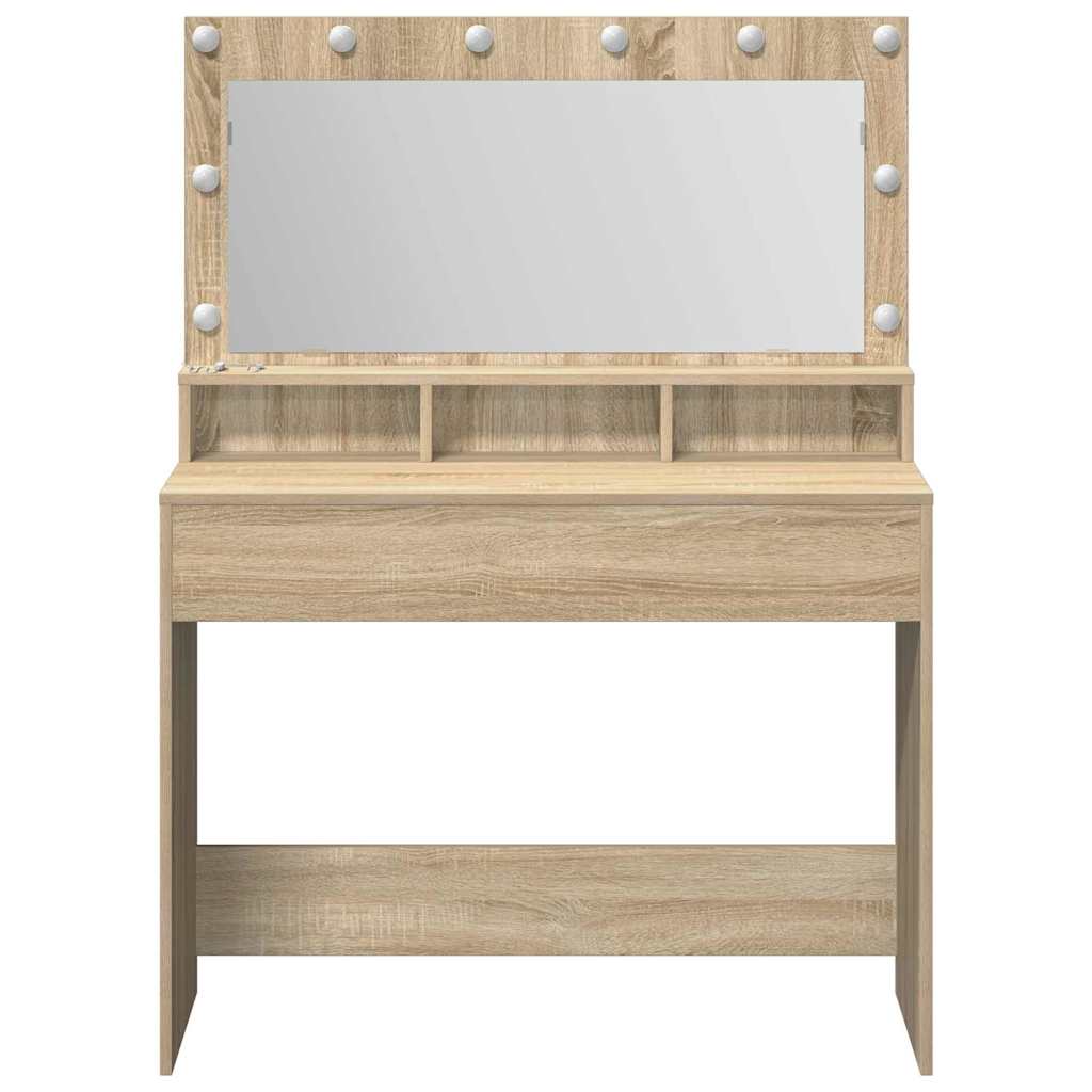 Table de Toilette Chêne Sonoma 100 x 41 x 135 cm