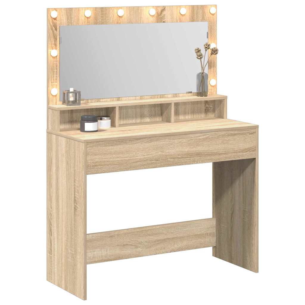 Table de Toilette Chêne Sonoma 100 x 41 x 135 cm