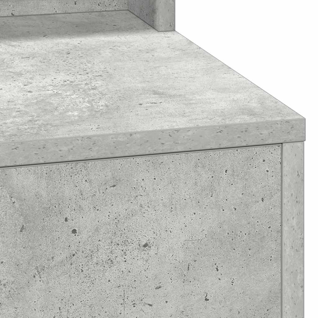 Table de Toilette Gris béton 100 x 41 x 135 cm
