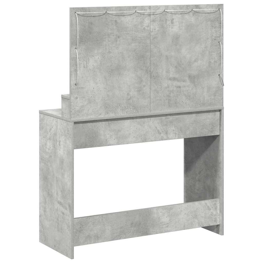 Table de Toilette Gris béton 100 x 41 x 135 cm