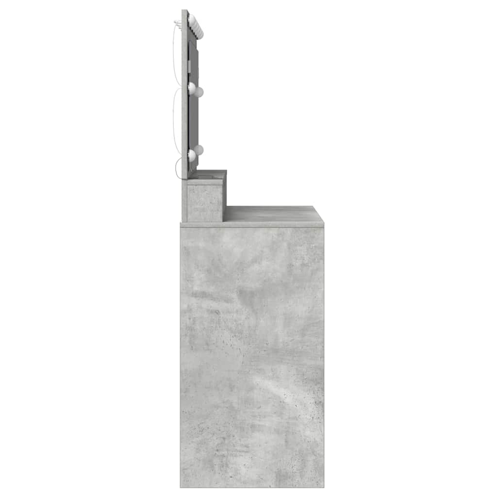 Table de Toilette Gris béton 100 x 41 x 135 cm
