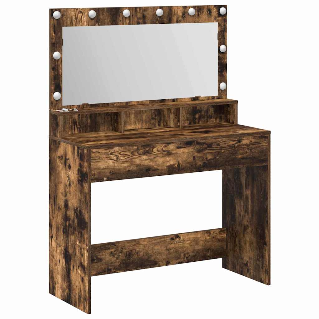 Table de Toilette Chêne fumé 100 x 41 x 135 cm