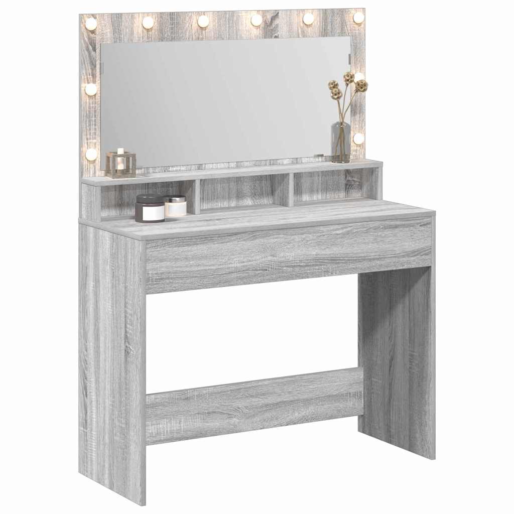 Table de Toilette Gris Sonoma 100 x 41 x 135 cm