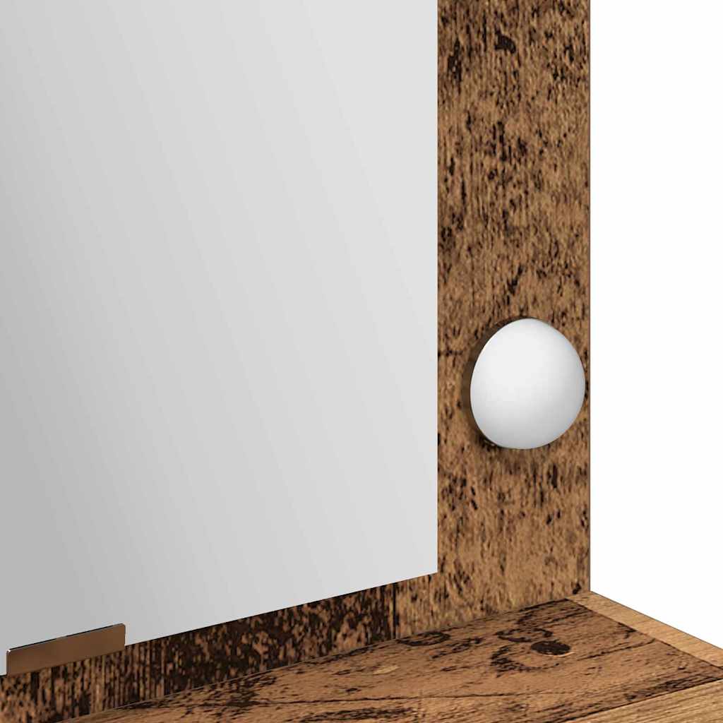 Table de Toilette avec étagère Bois ancien 100 x 41 x 135 cm - XIOS