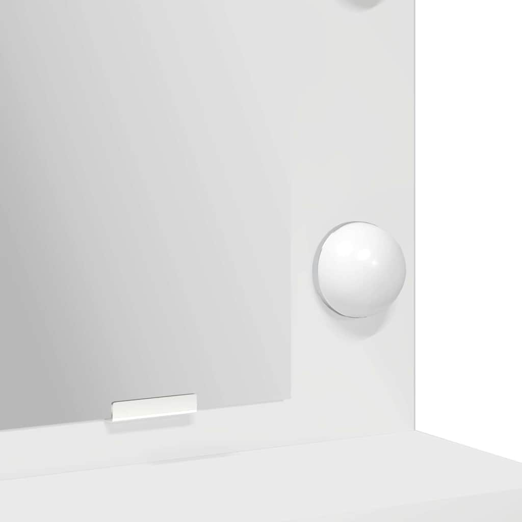 Coiffeuse avec étagère Blanc 50 x 41 x 135 cm Bois d'ingénierie - XIOS