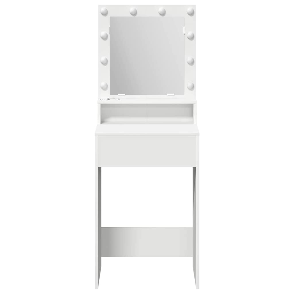 Table de Toilette Blanc 50 x 41 x 135 cm Bois d'ingénierie - XIOS