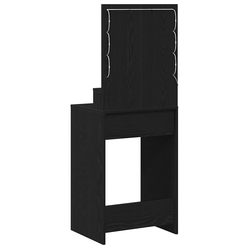 Table de Toilette Chêne noir 50 x 41 x 135 cm Bois d'ingénierie - XIOS