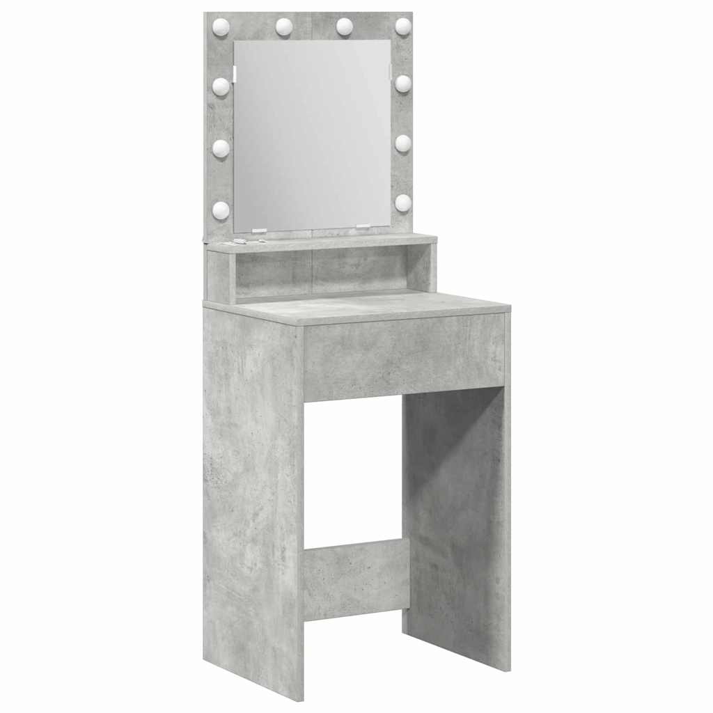 Table de Toilette Gris béton 50 x 41 x 135 cm Bois d'ingénierie - XIOS