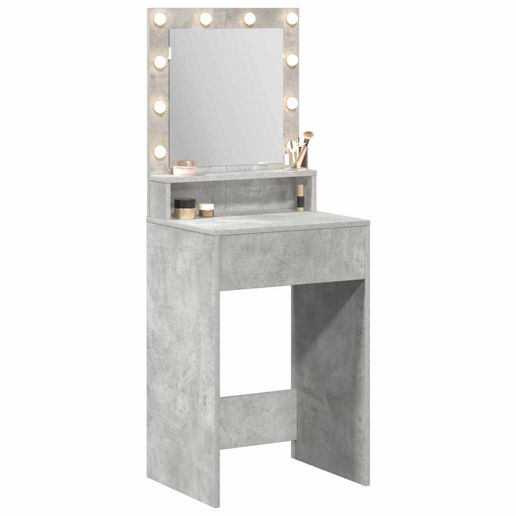 Table de Toilette Gris béton 50 x 41 x 135 cm Bois d'ingénierie - XIOS