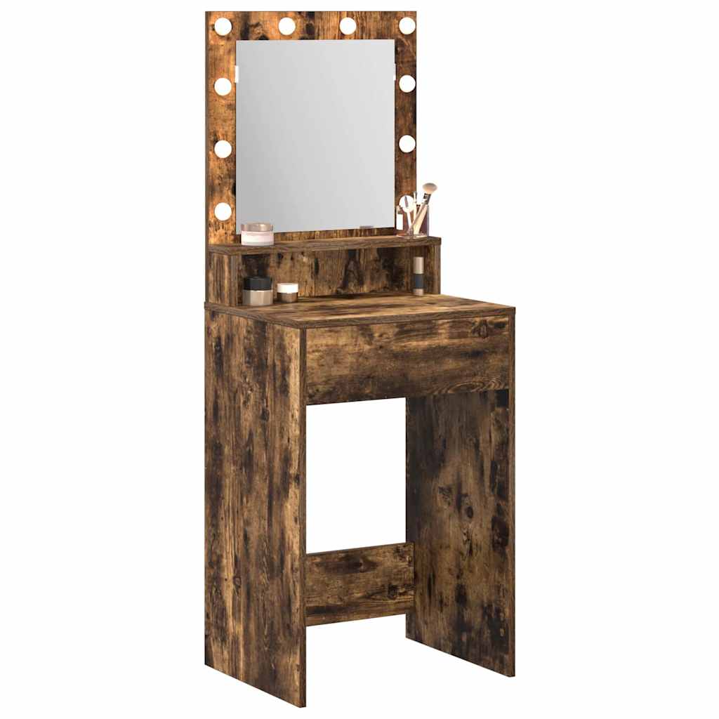 Table de Toilette Chêne fumé 50 x 41 x 135 cm Bois d'ingénierie - XIOS
