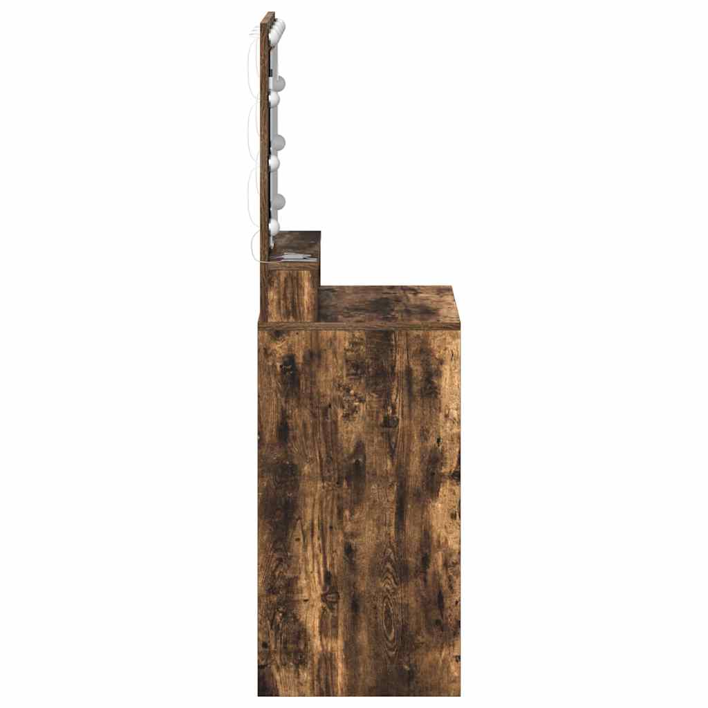 Table de Toilette Chêne fumé 50 x 41 x 135 cm Bois d'ingénierie - XIOS