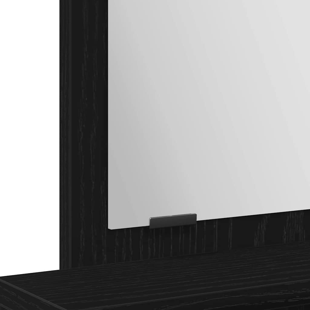 Coiffeuse Chêne noir 50 x 41 x 140 cm Bois d'ingénierie - XIOS