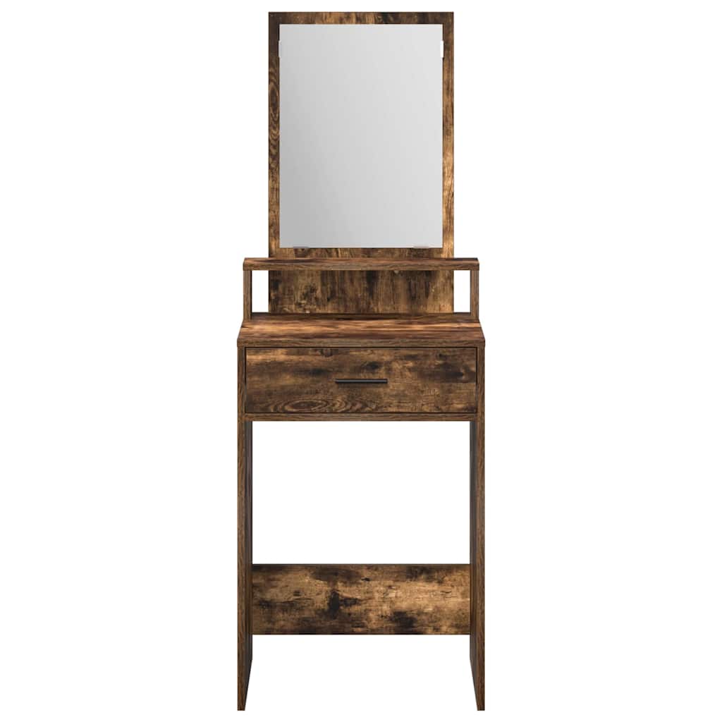 Table de Toilette Chêne fumé 50 x 41 x 140 cm Bois d'ingénierie - XIOS