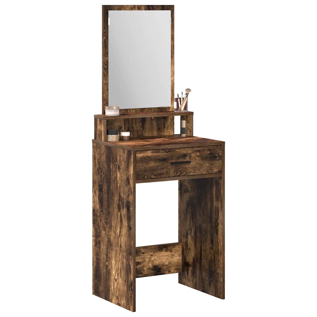 Table de Toilette Chêne fumé 50 x 41 x 140 cm Bois d'ingénierie - XIOS