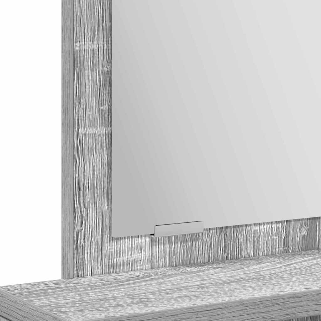 Coiffeuse Sonoma gris 50 x 41 x 140 cm Bois d'ingénierie - XIOS