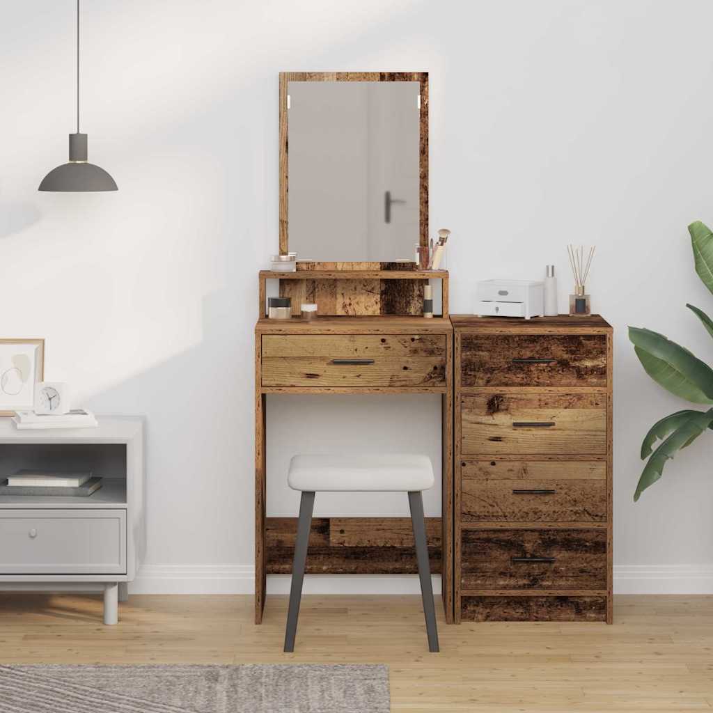 Table de Toilette avec tiroir Bois ancien 50 x 41 x 140 cm - XIOS