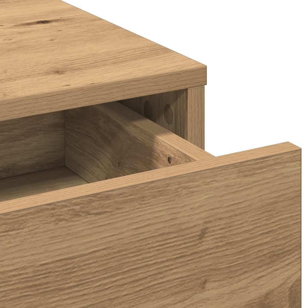 Table de Toilette Chêne artisanal 50 x 41 x 140 cm - XIOS