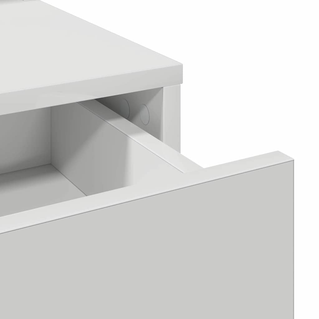 Coiffeuse avec tiroir Blanc 79 x 41 x 140 cm Bois d'ingénierie - XIOS