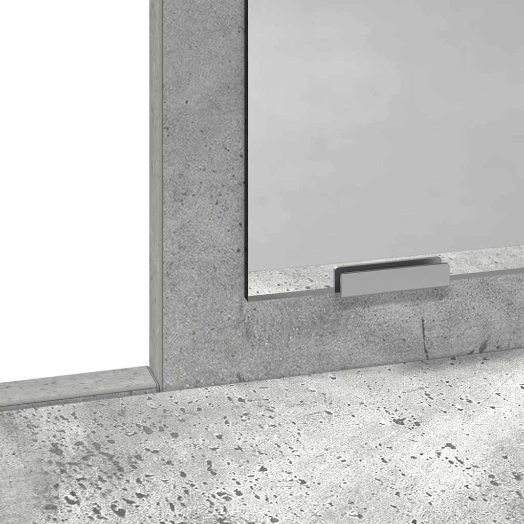 Coiffeuse Gris béton 79 x 41 x 140 cm Bois d'ingénierie - XIOS