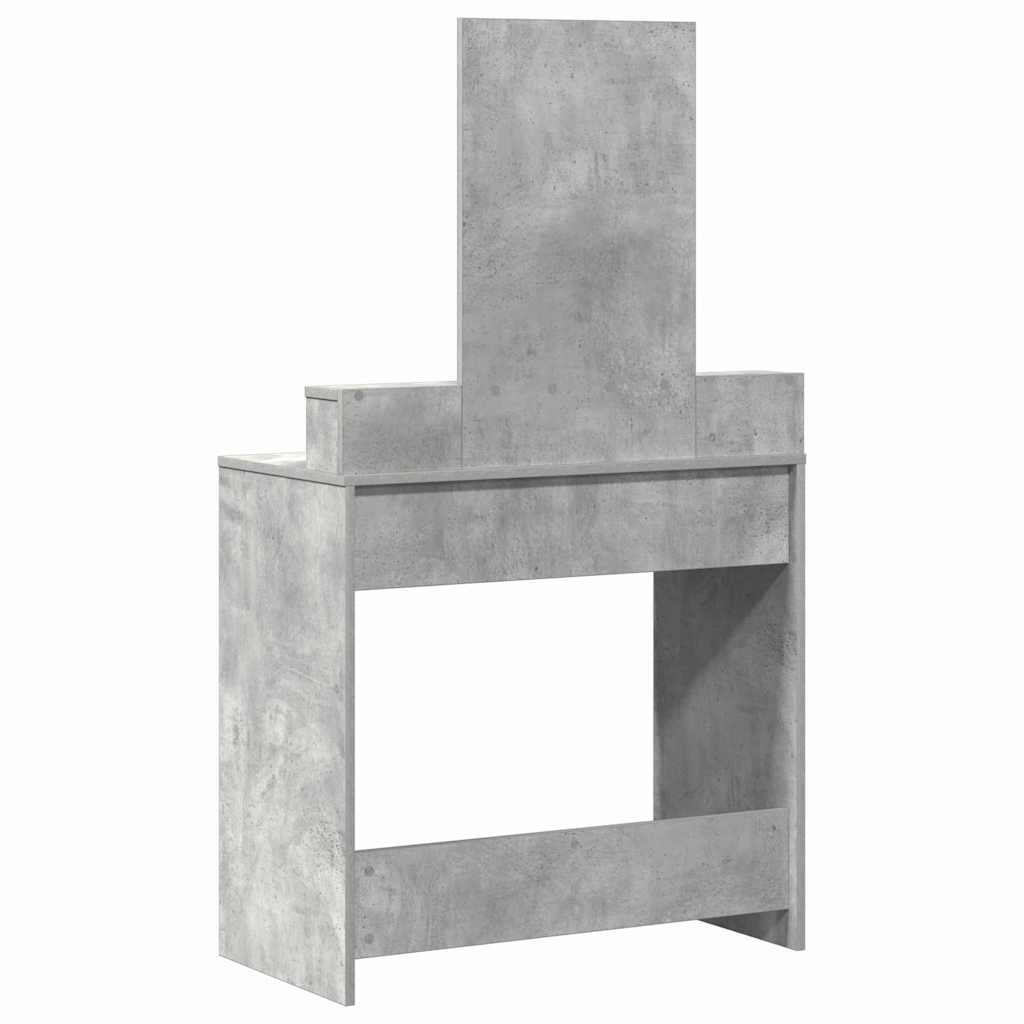 Table de Toilette Gris béton 79 x 41 x 140 cm Bois d'ingénierie - XIOS