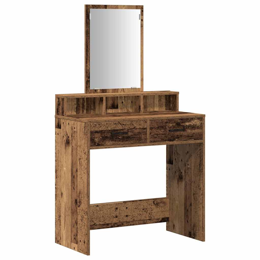 Table de Toilette avec tiroir Bois ancien 79 x 41 x 140 cm - XIOS