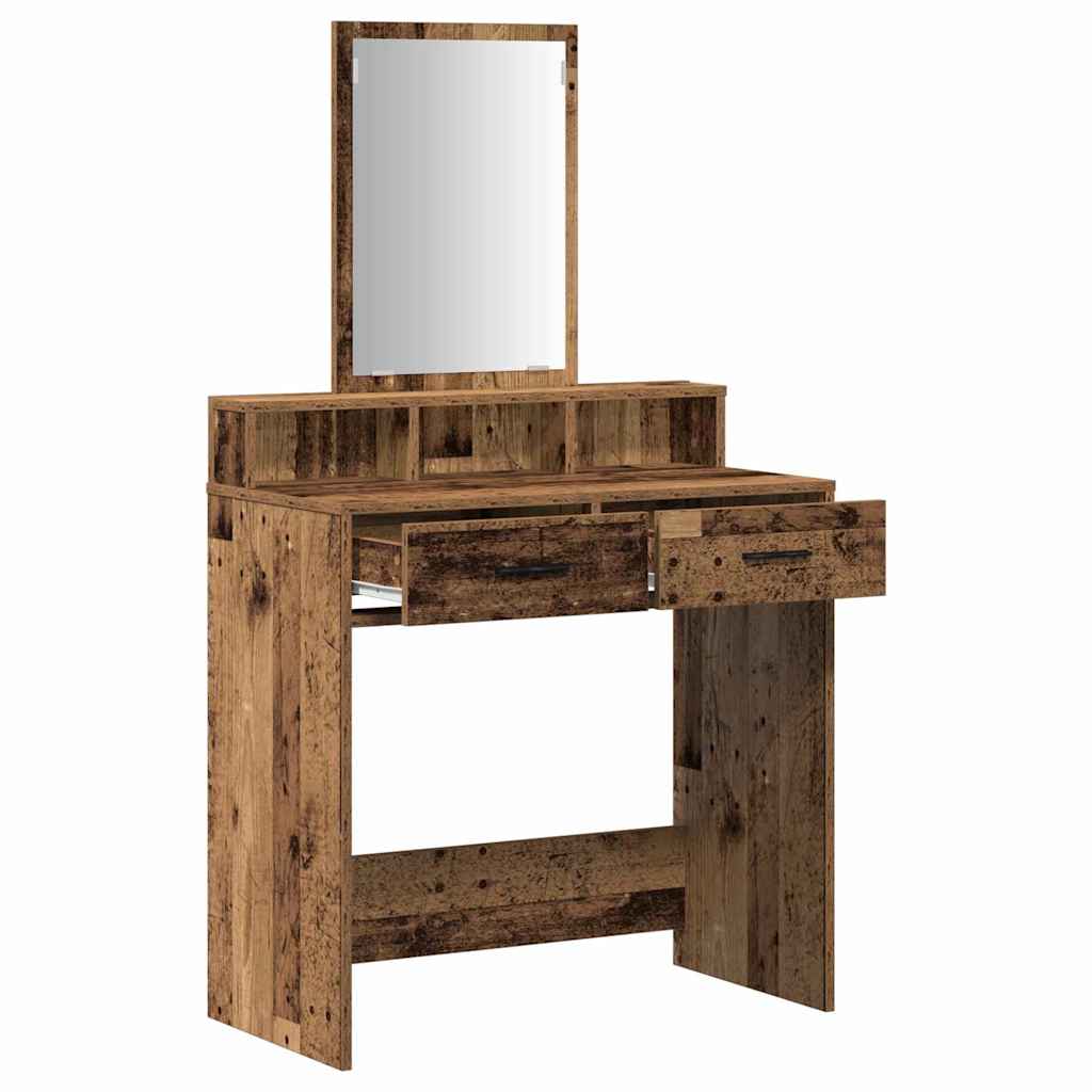 Table de Toilette avec tiroir Bois ancien 79 x 41 x 140 cm - XIOS