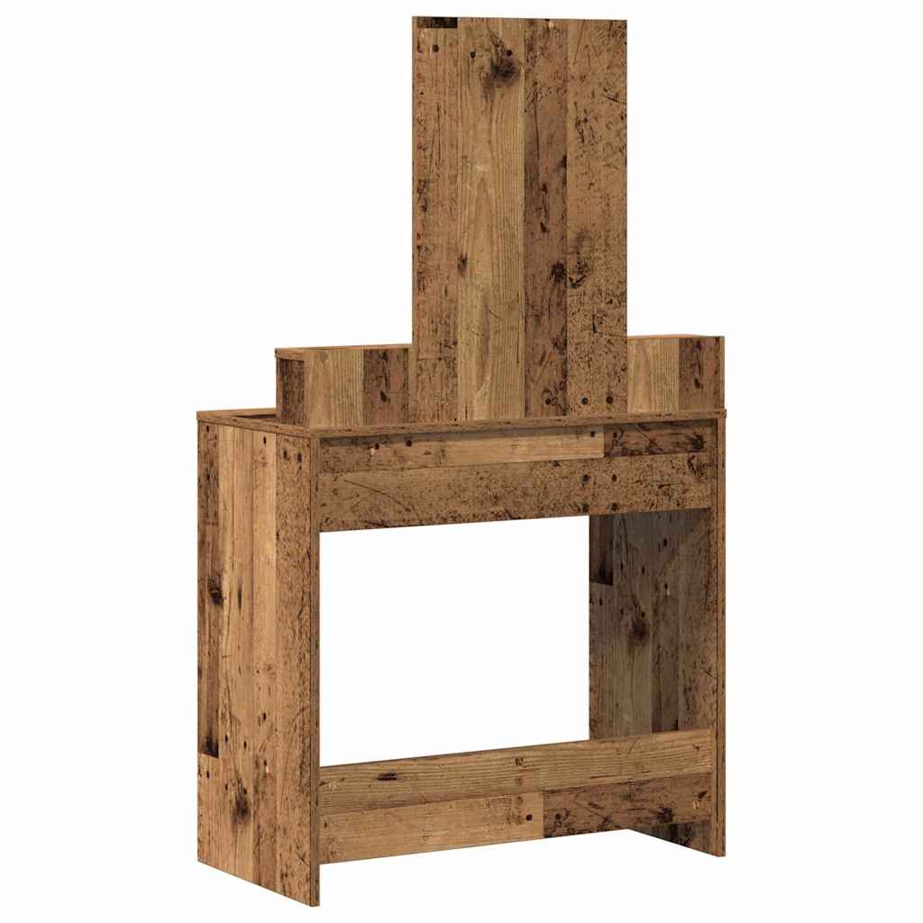 Table de Toilette avec tiroir Bois ancien 79 x 41 x 140 cm - XIOS