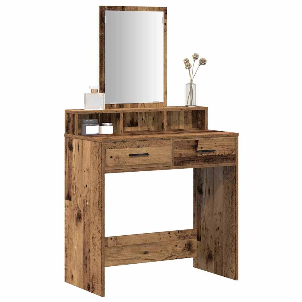 Table de Toilette avec tiroir Bois ancien 79 x 41 x 140 cm - XIOS
