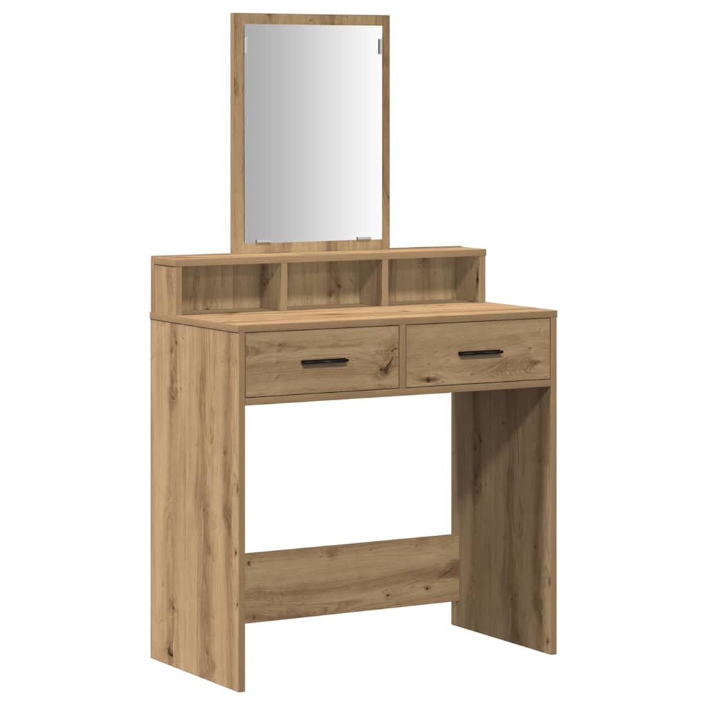 Table de Toilette avec tiroir Chêne artisanal 79 x 41 x 140 cm - XIOS