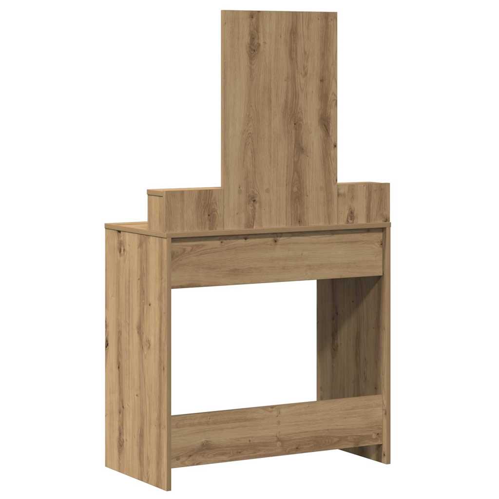 Table de Toilette avec tiroir Chêne artisanal 79 x 41 x 140 cm - XIOS