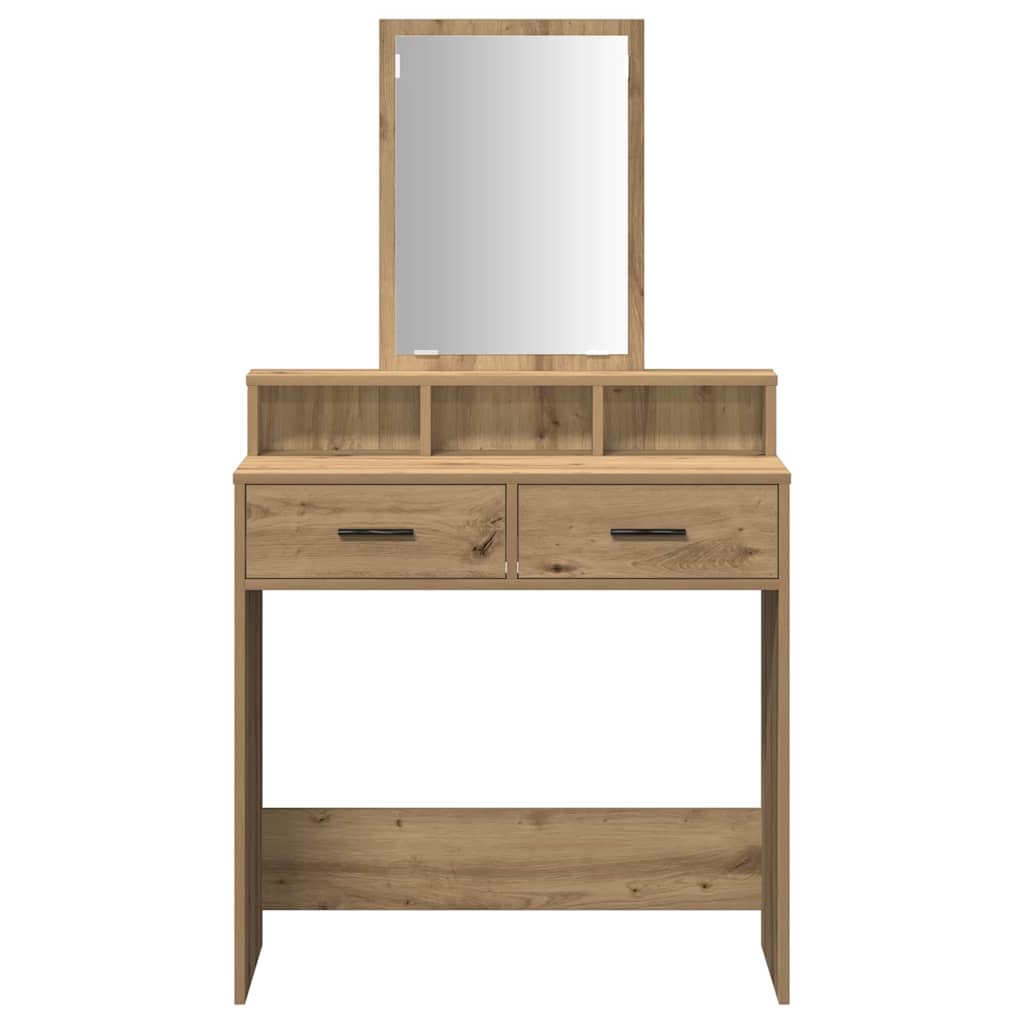Table de Toilette avec tiroir Chêne artisanal 79 x 41 x 140 cm - XIOS