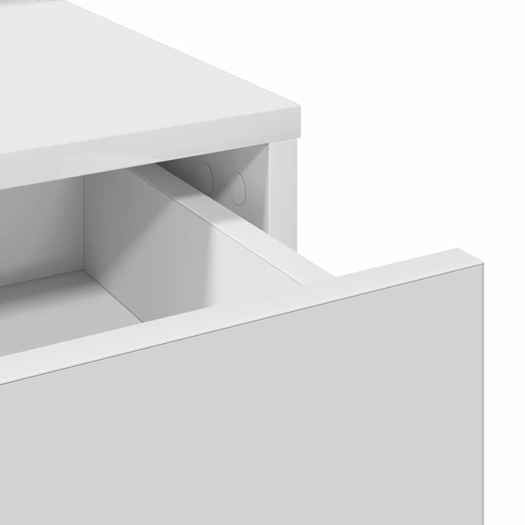 Coiffeuse avec tiroir Blanc 100 x 41 x 140 cm Bois d'ingénierie - XIOS