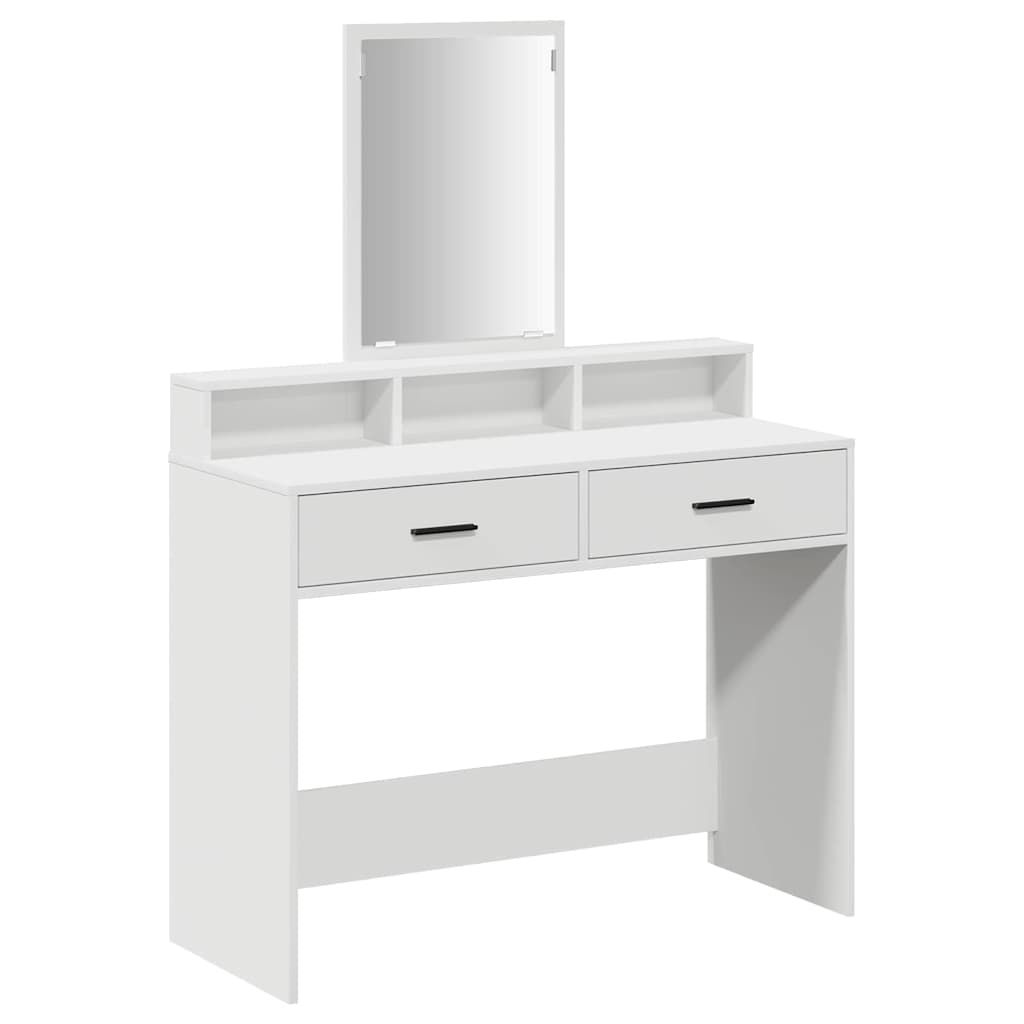 Table de Toilette Blanc 100 x 41 x 140 cm Bois d'ingénierie - XIOS