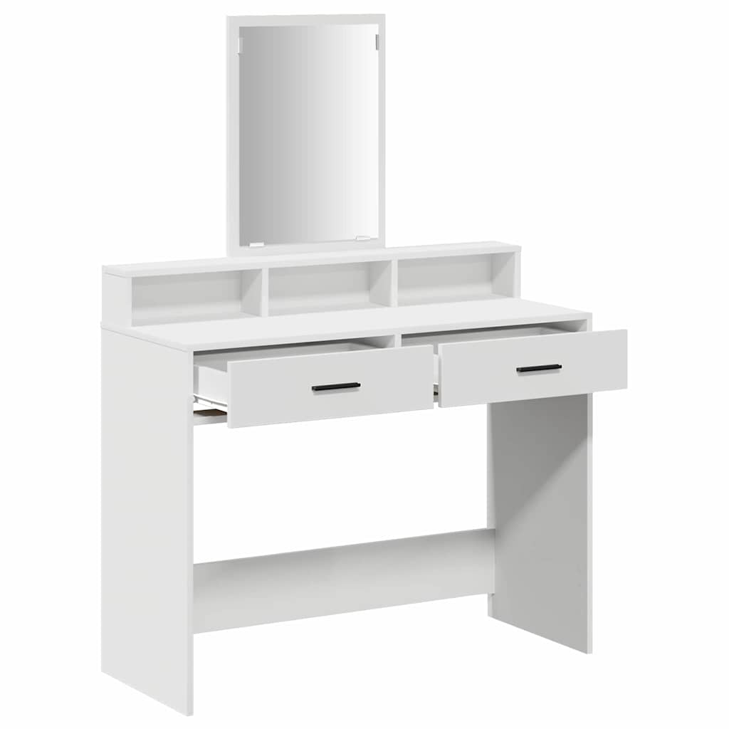 Table de Toilette Blanc 100 x 41 x 140 cm Bois d'ingénierie - XIOS