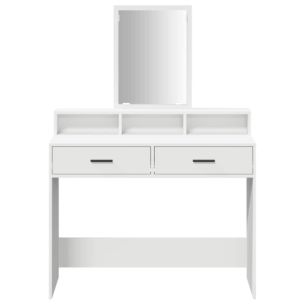 Table de Toilette Blanc 100 x 41 x 140 cm Bois d'ingénierie - XIOS