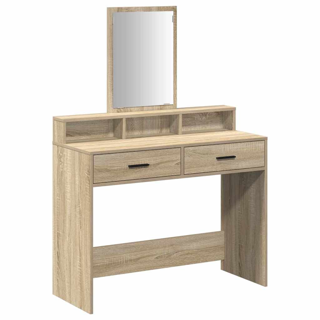 Table de Toilette avec tiroir Chêne Sonoma 100 x 41 x 140 cm - XIOS