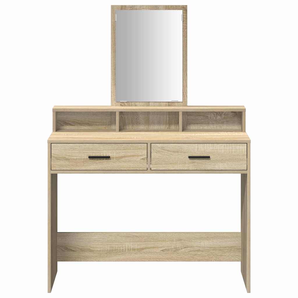 Table de Toilette avec tiroir Chêne Sonoma 100 x 41 x 140 cm - XIOS