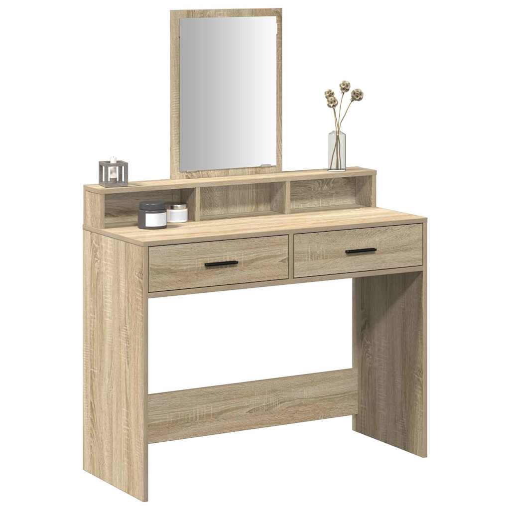 Table de Toilette avec tiroir Chêne Sonoma 100 x 41 x 140 cm - XIOS