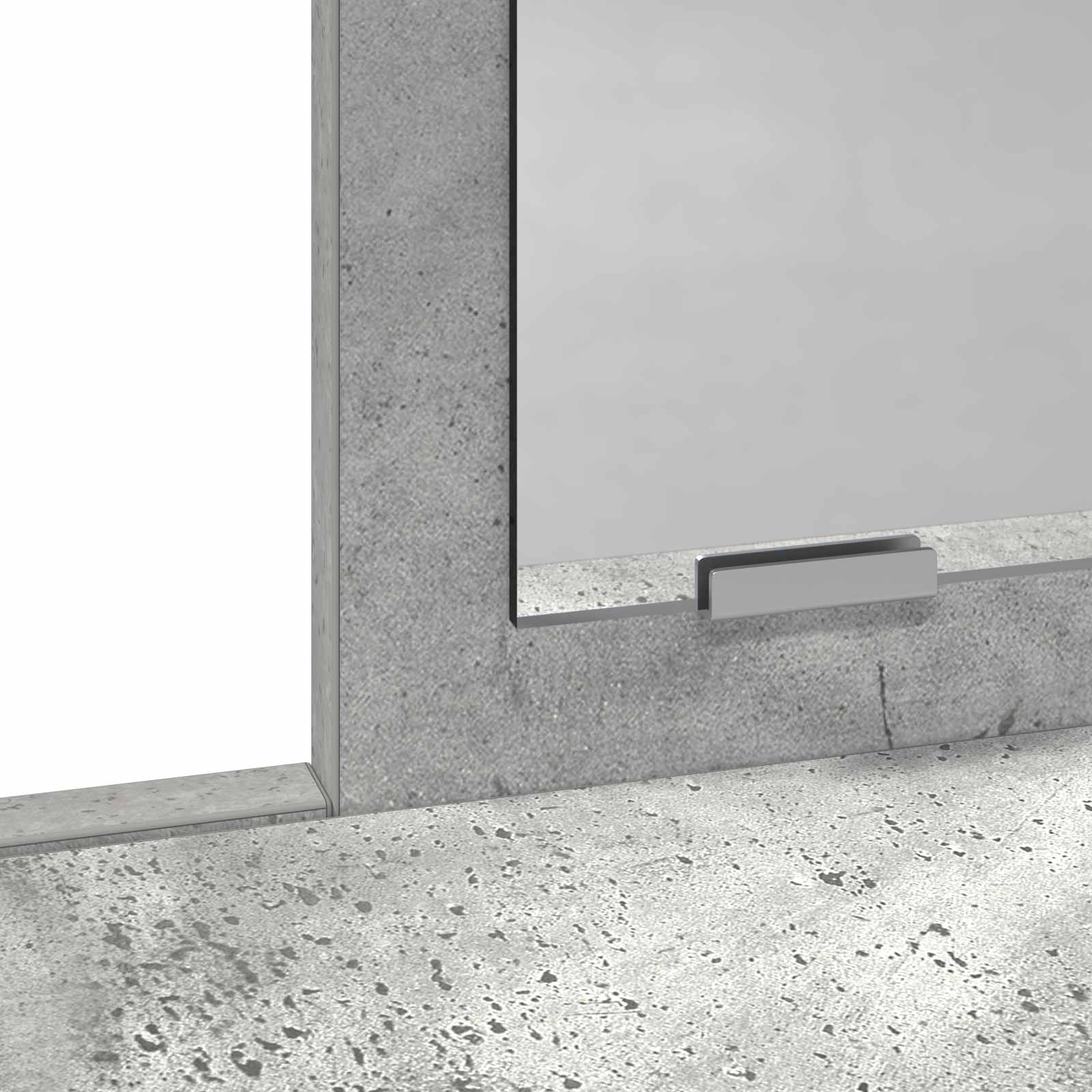 Table de Toilette Gris béton 100 x 41 x 140 cm - XIOS