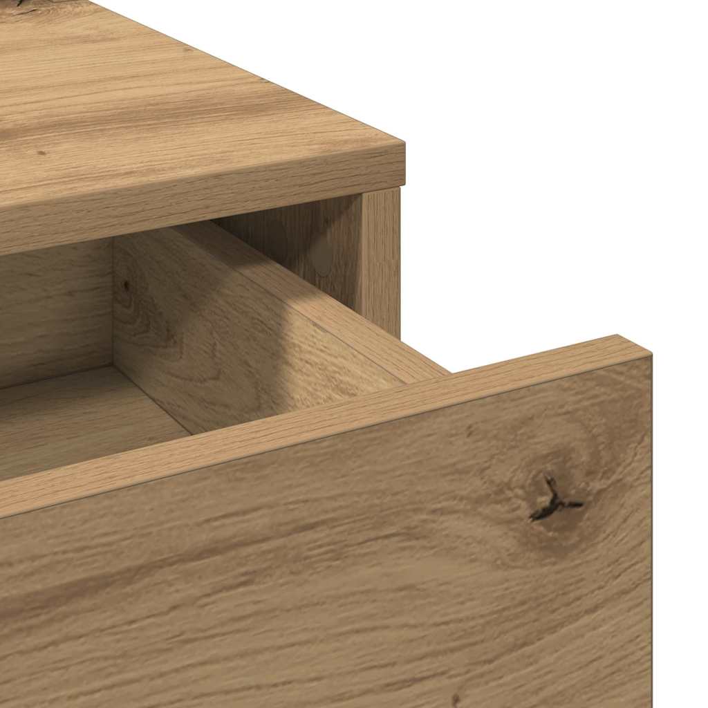 Table de Toilette avec tiroir Chêne artisanal 100 x 41 x 140 cm - XIOS