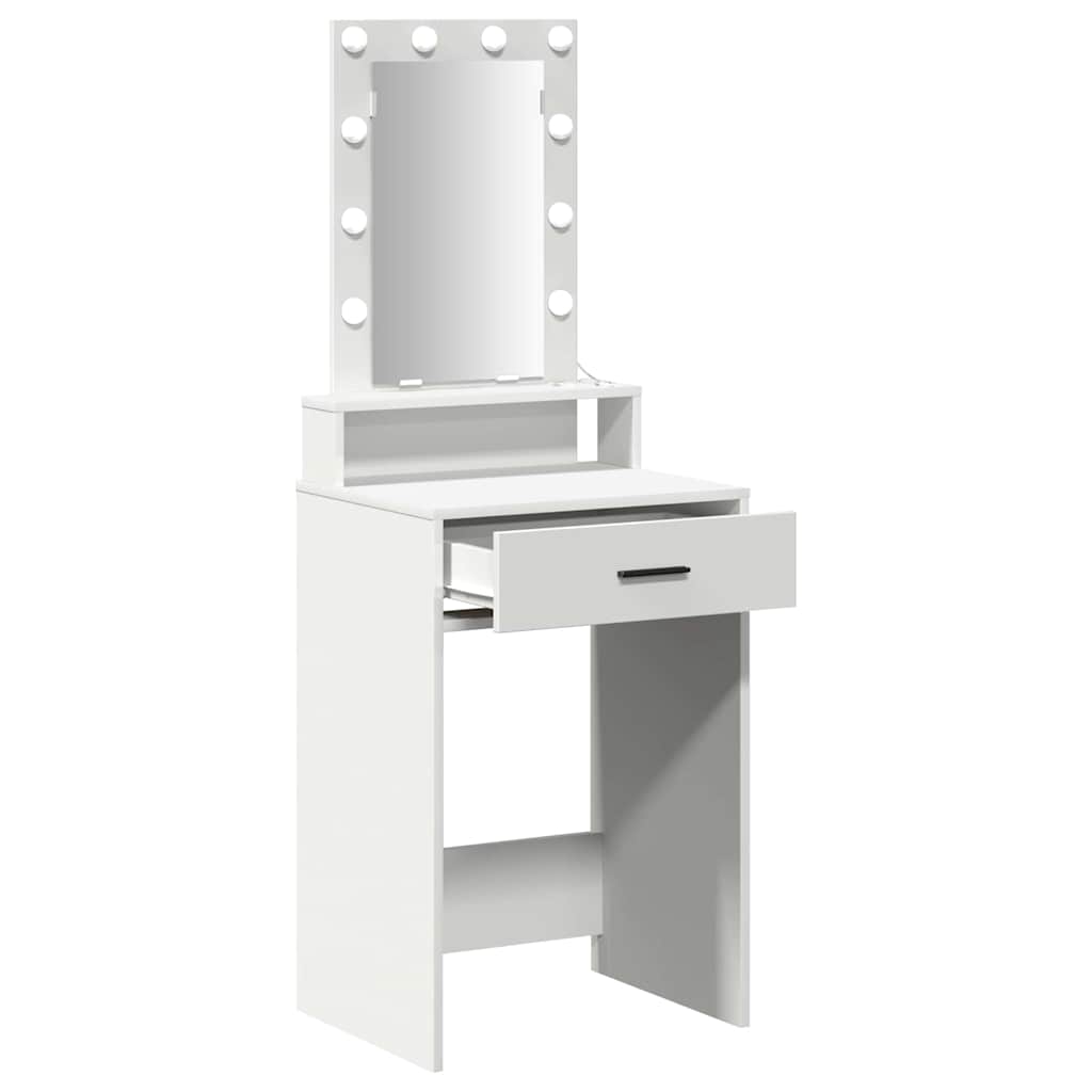 Table de Toilette Blanc 50 x 41 x 140 cm Bois d'ingénierie - XIOS