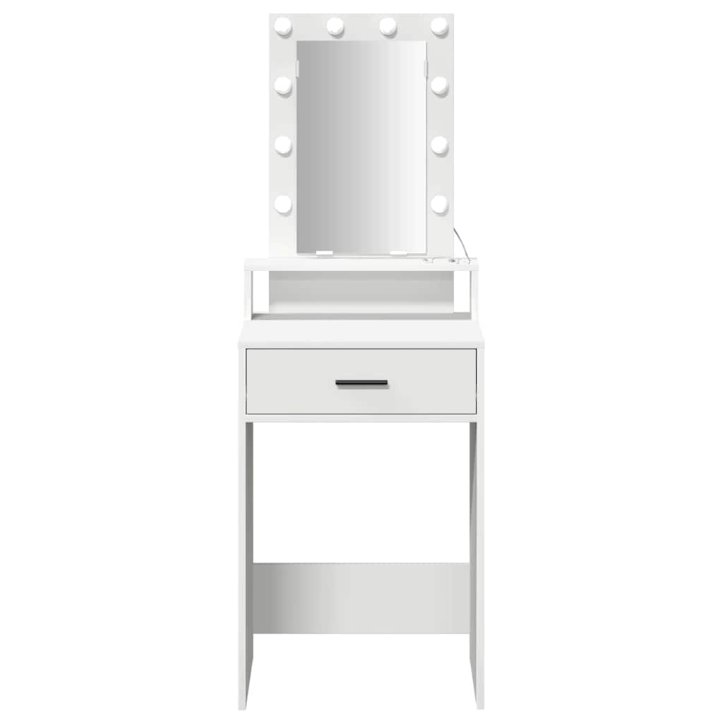 Table de Toilette Blanc 50 x 41 x 140 cm Bois d'ingénierie - XIOS