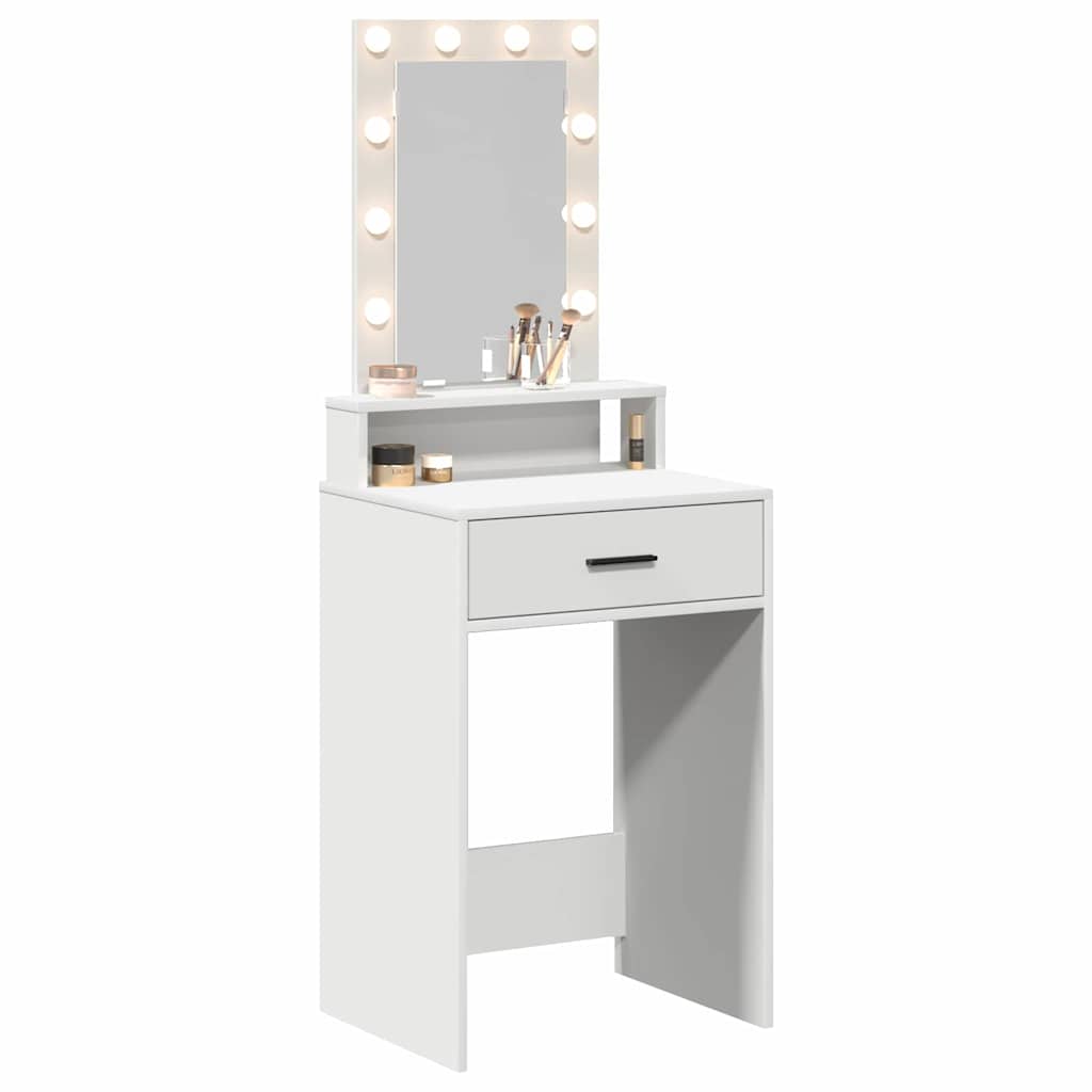 Table de Toilette Blanc 50 x 41 x 140 cm Bois d'ingénierie - XIOS