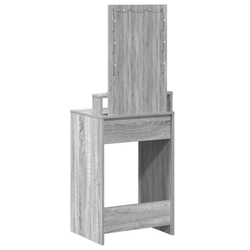 Table de Toilette Gris 50 x 41 x 140 cm Bois d'ingénierie - XIOS