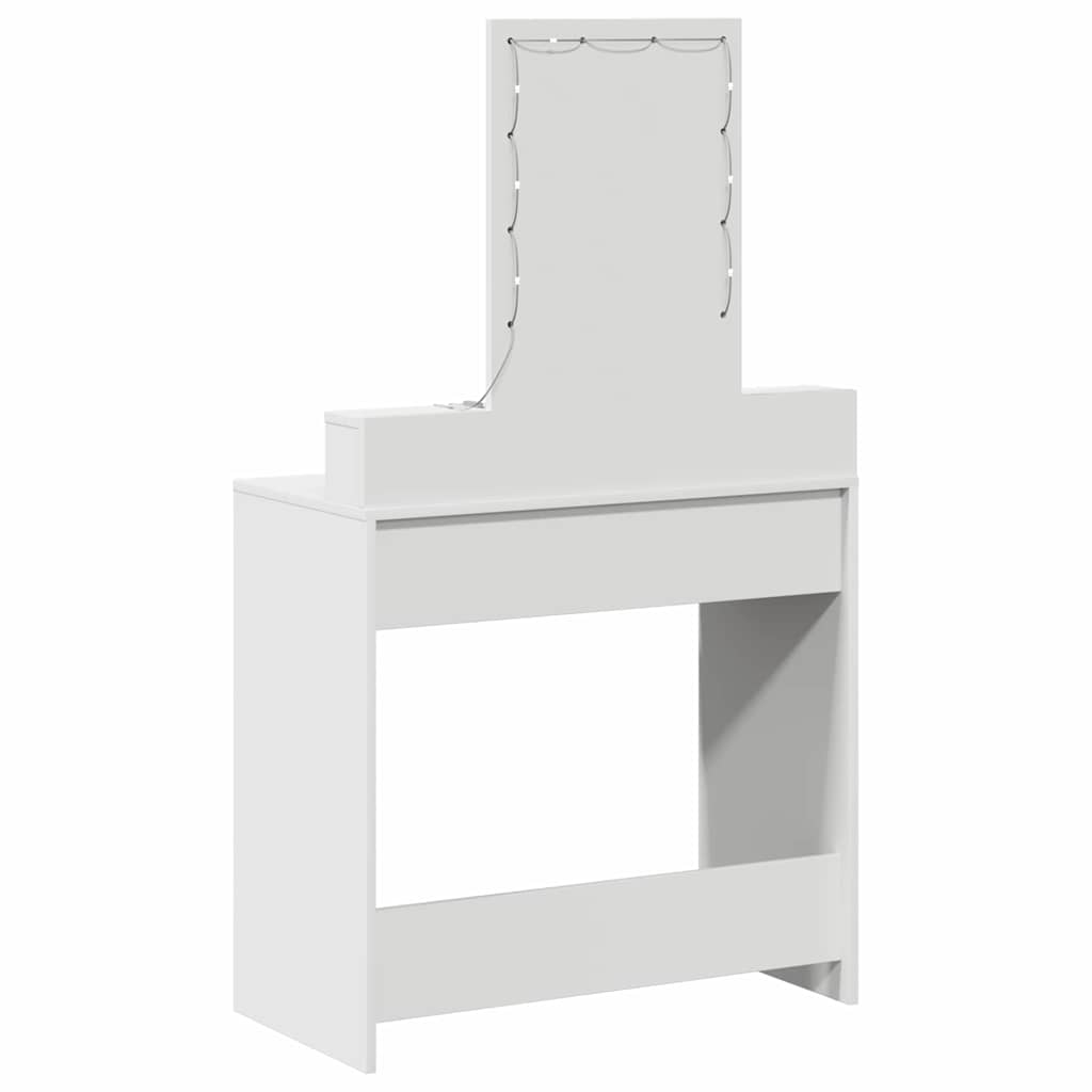 Table de Toilette Blanc 79 x 41 x 140 cm Bois d'ingénierie - XIOS