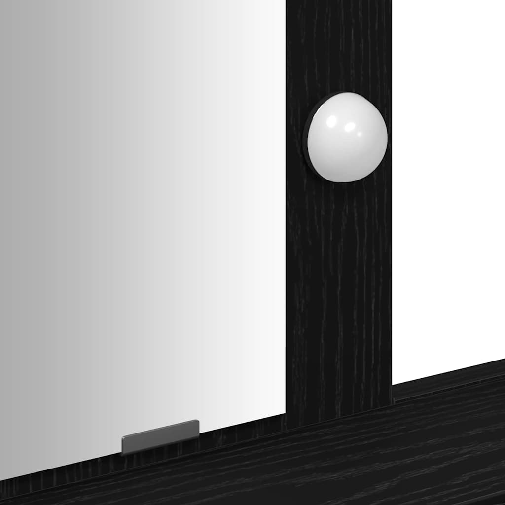 Table de Toilette Noir 79 x 41 x 140 cm Bois d'ingénierie - XIOS