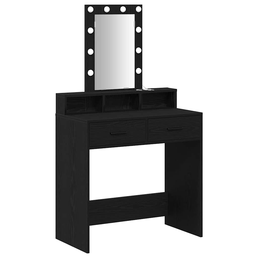 Table de Toilette Noir 79 x 41 x 140 cm Bois d'ingénierie - XIOS
