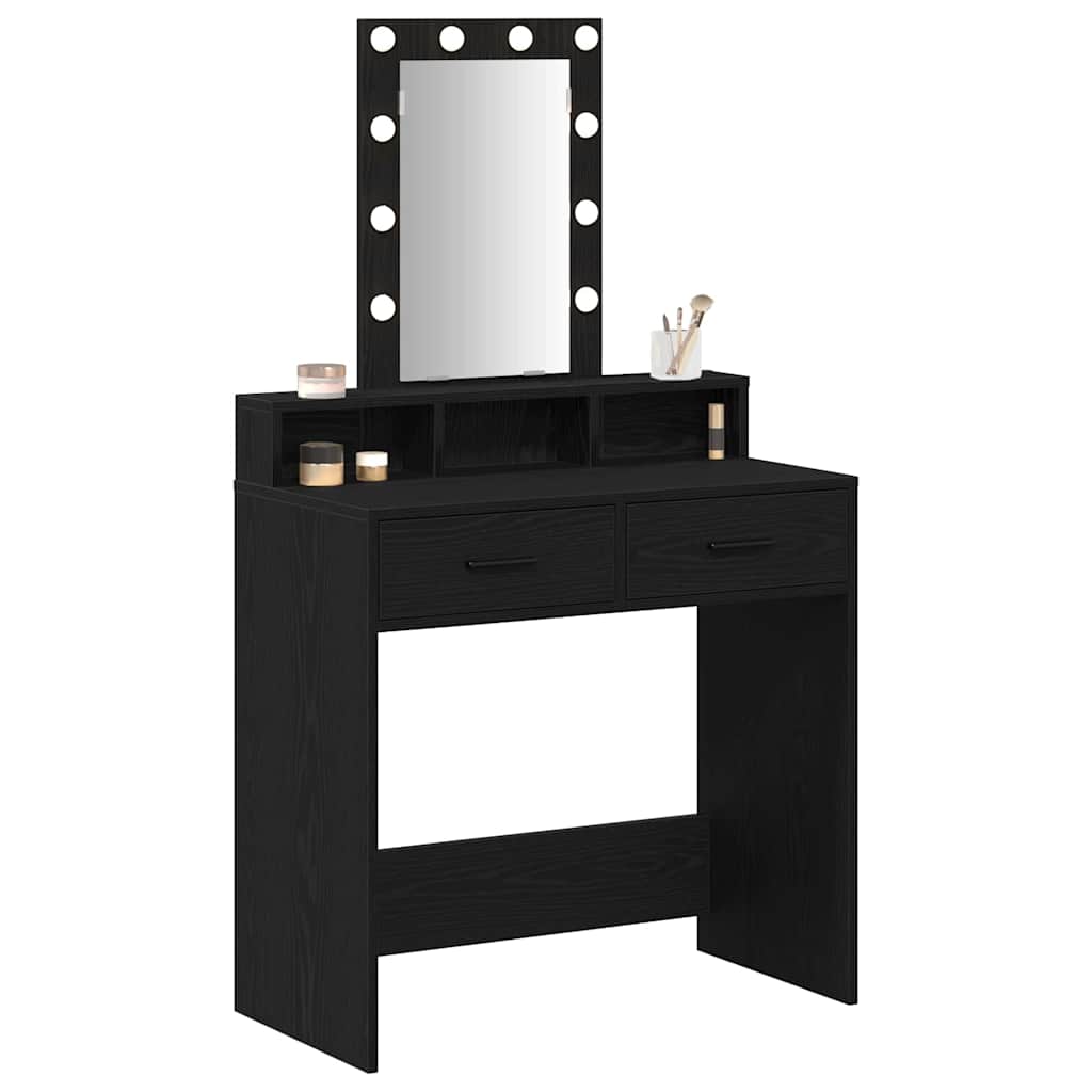 Table de Toilette Noir 79 x 41 x 140 cm Bois d'ingénierie - XIOS
